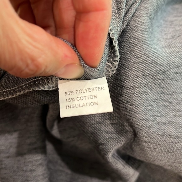 Womens Purfle Patchwork Tassels Knit Cardigan with Pockets LightGray, Small - Picture 7 of 7